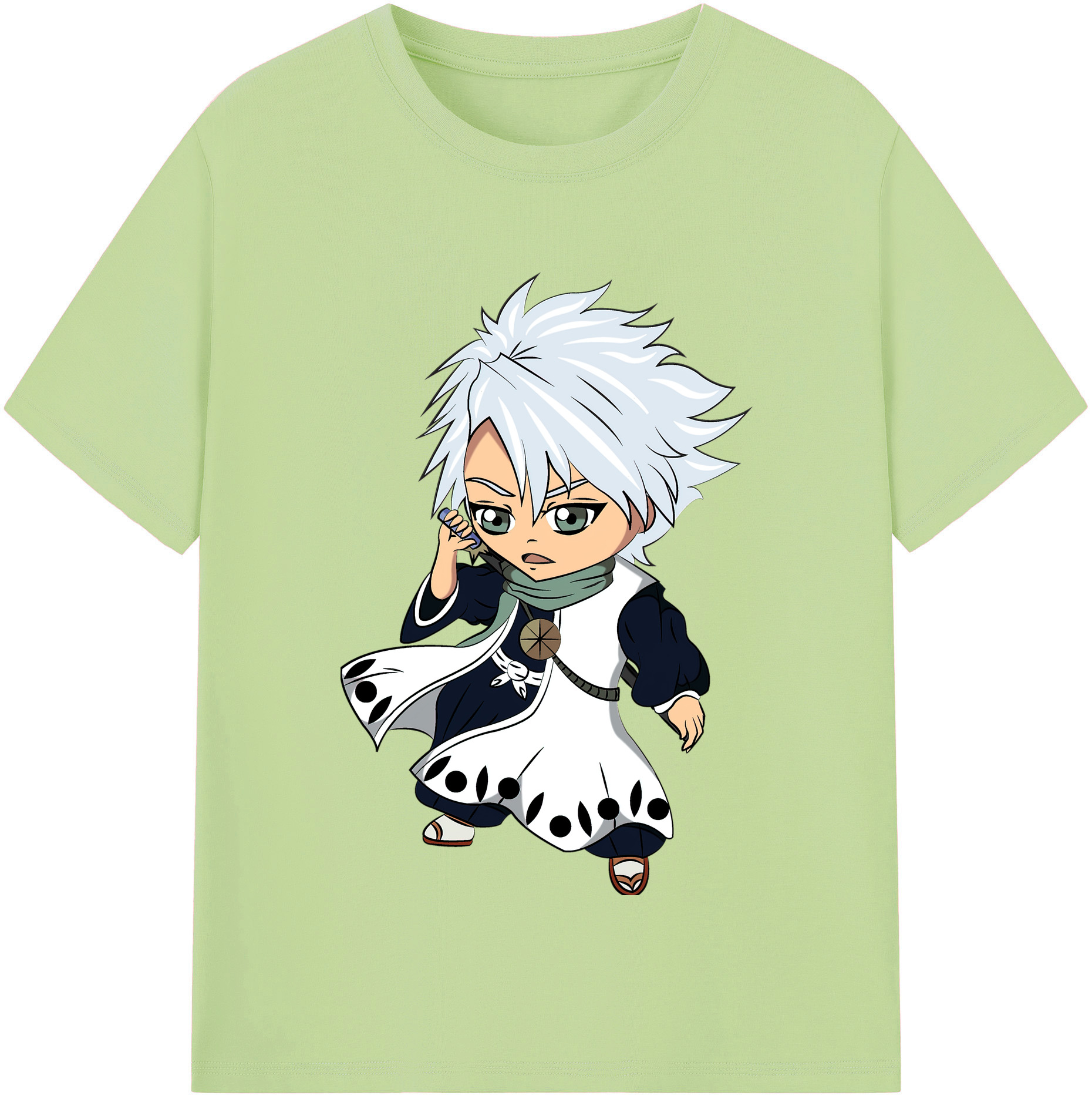 （画像用） ブリーチ 日番谷冬獅郎（ひつがや とうしろう） BLEACH Hitsugaya Toushirou 綿100％半袖Tシャツ（フロントプリント）